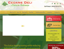 Tablet Screenshot of cedarsdeli.com